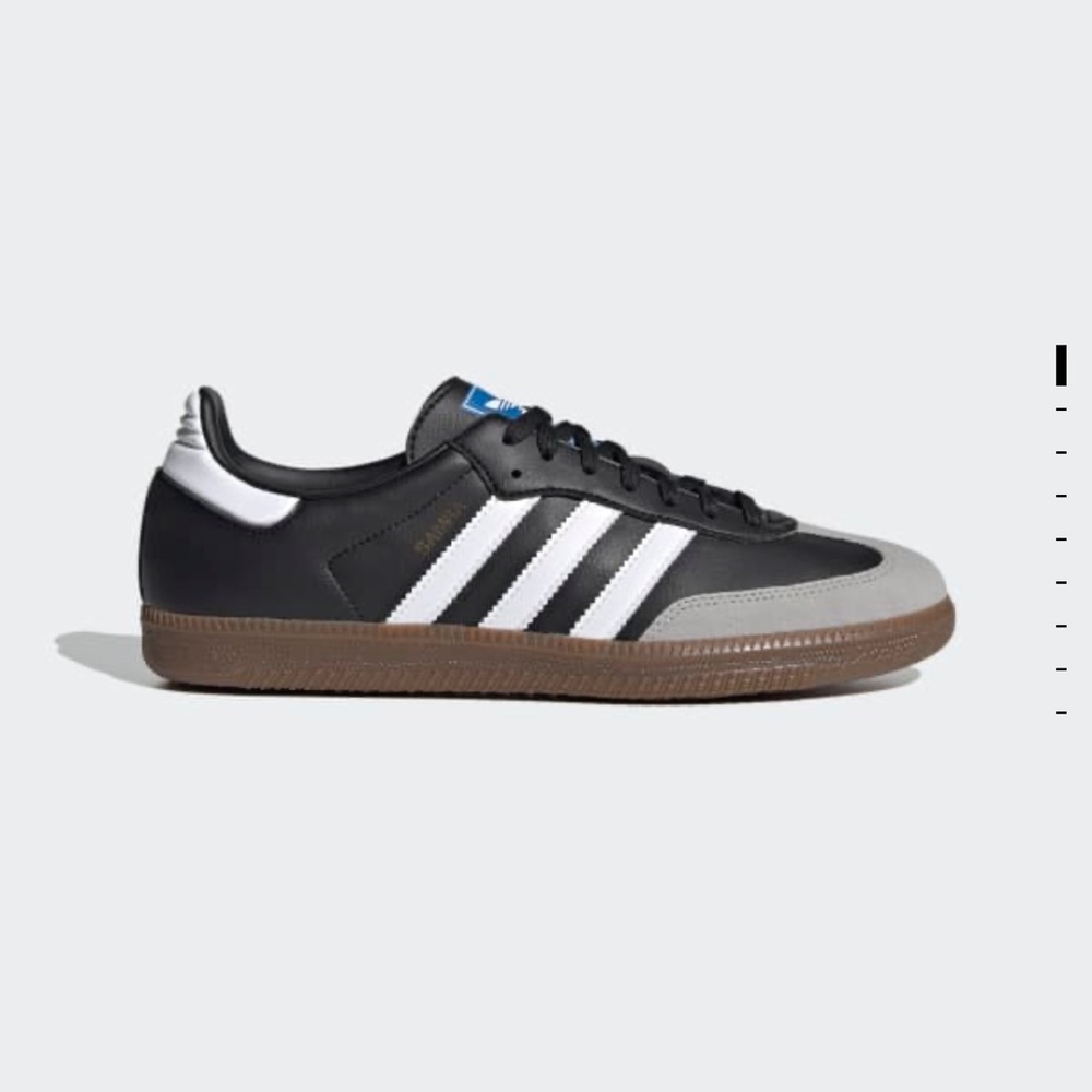 NWT adidas Samba Vegan in Black. Women’s size 8, Men’s size 7.